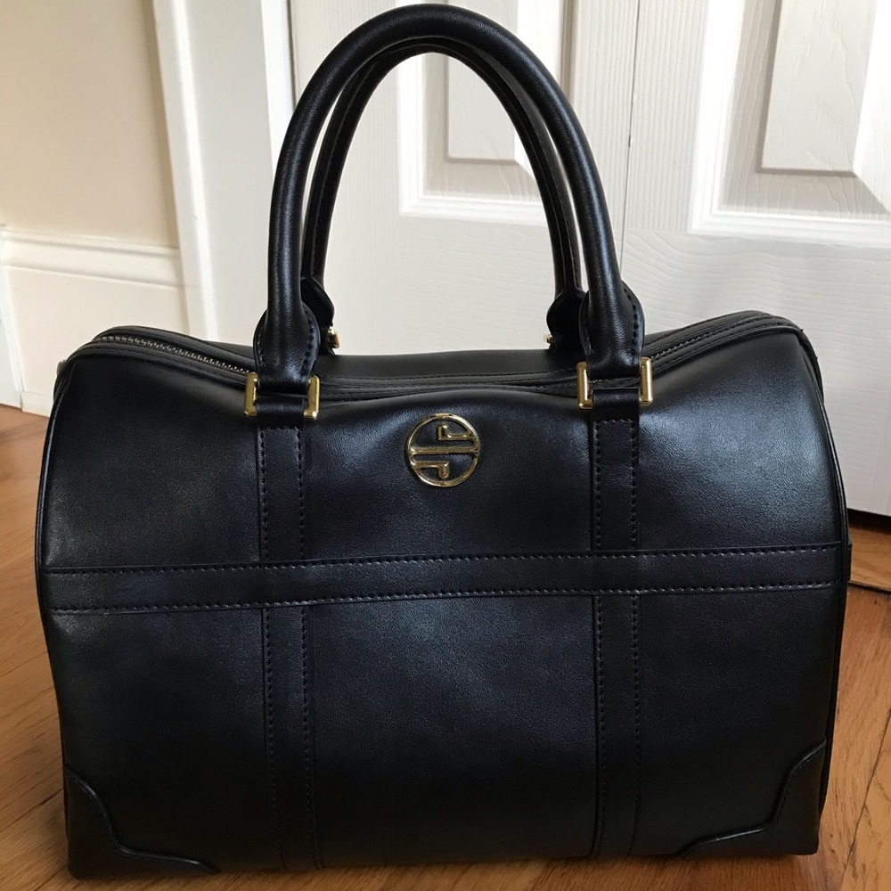 Black Segolene en cuir bag